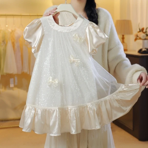 【现货】女童公主裙仙女裙女宝连衣裙原创设计款名媛风X26008