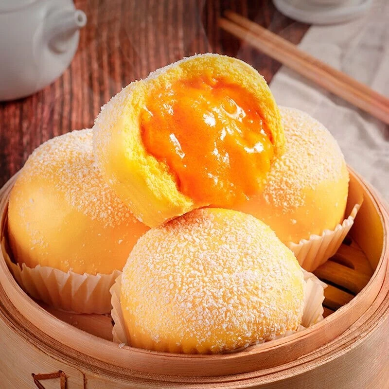 【官方补贴顺丰冷链包邮】广式茶楼雪山爆汁流沙包方便加热速食茶点