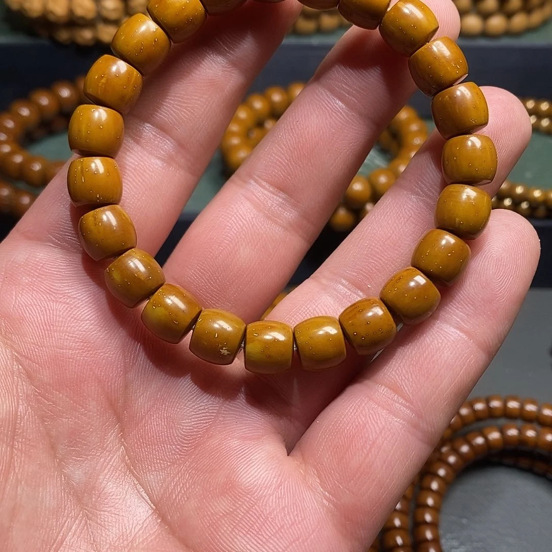 菩提'****g菩提子紫金鼠实心手串直切