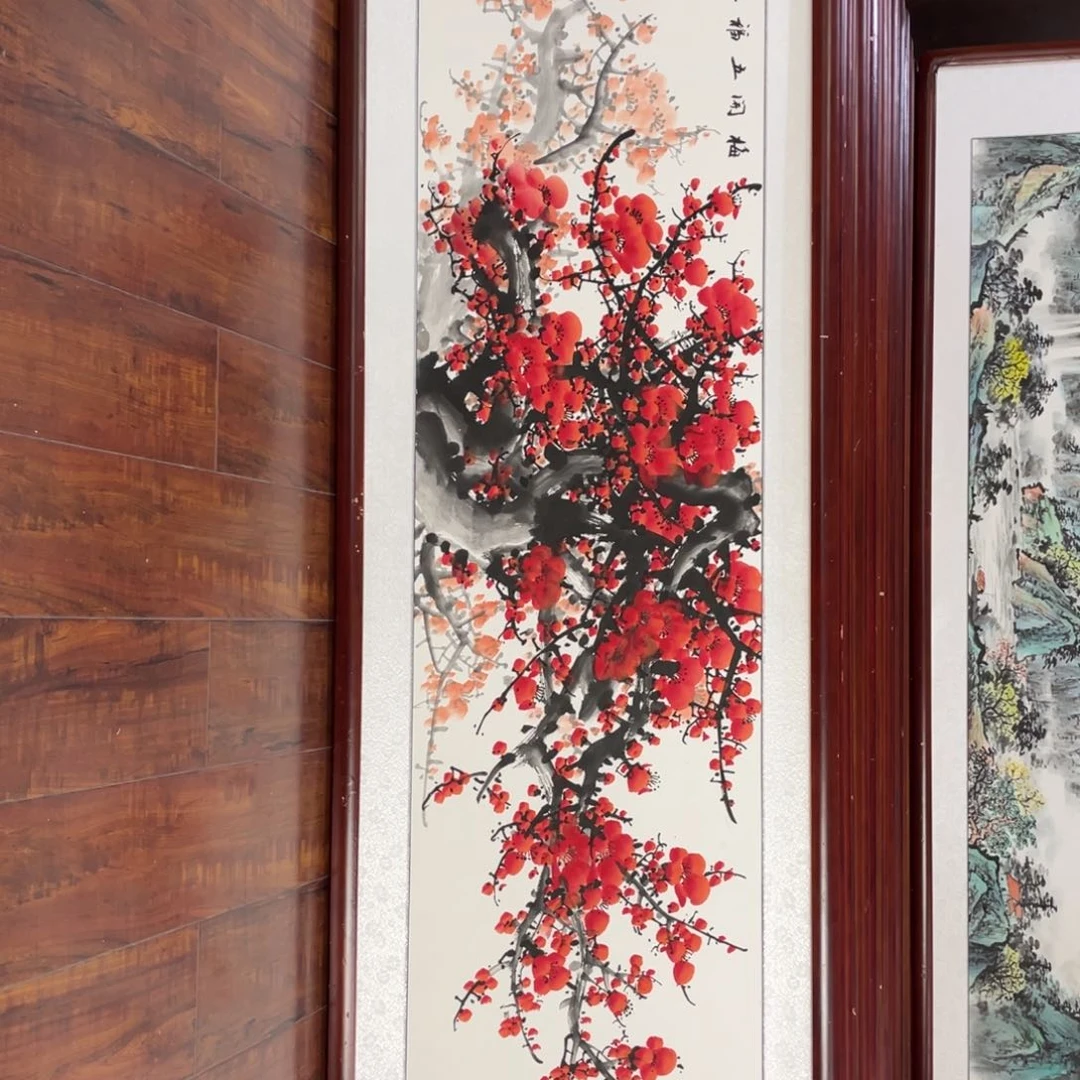 国画带框尺寸48*163厘米