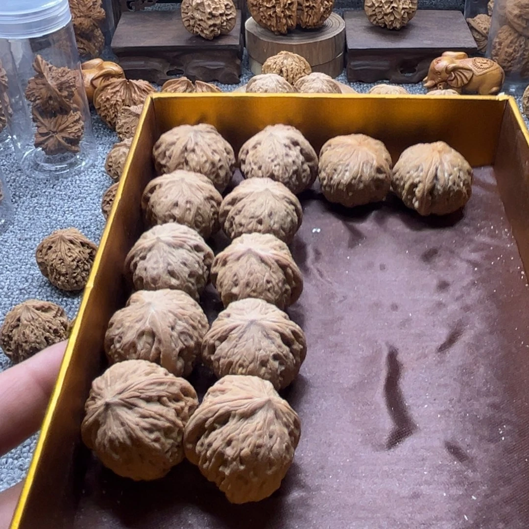 1***贵把件文玩核桃铁锤6对