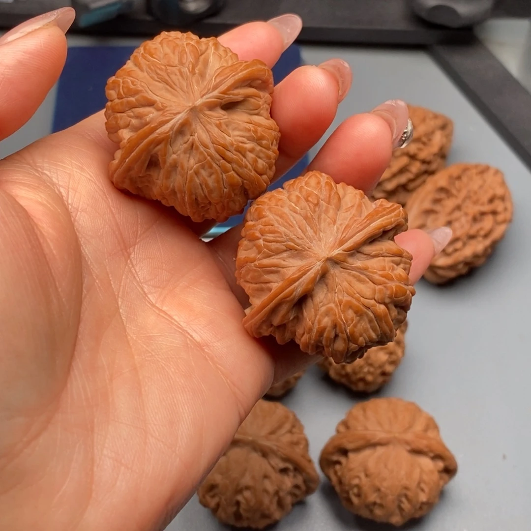 文玩核桃把件41磨盘