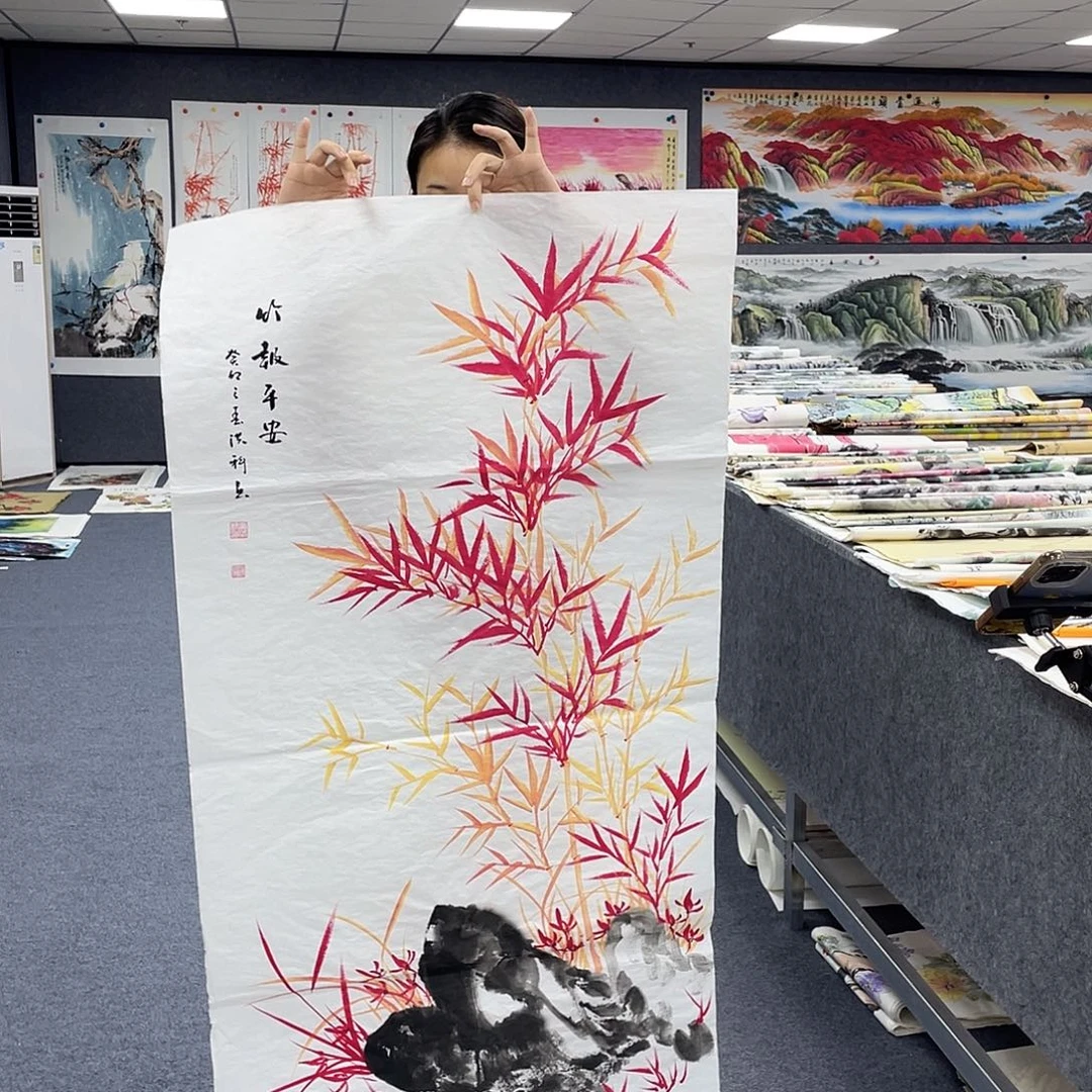 国画作品小姐姐放漏…