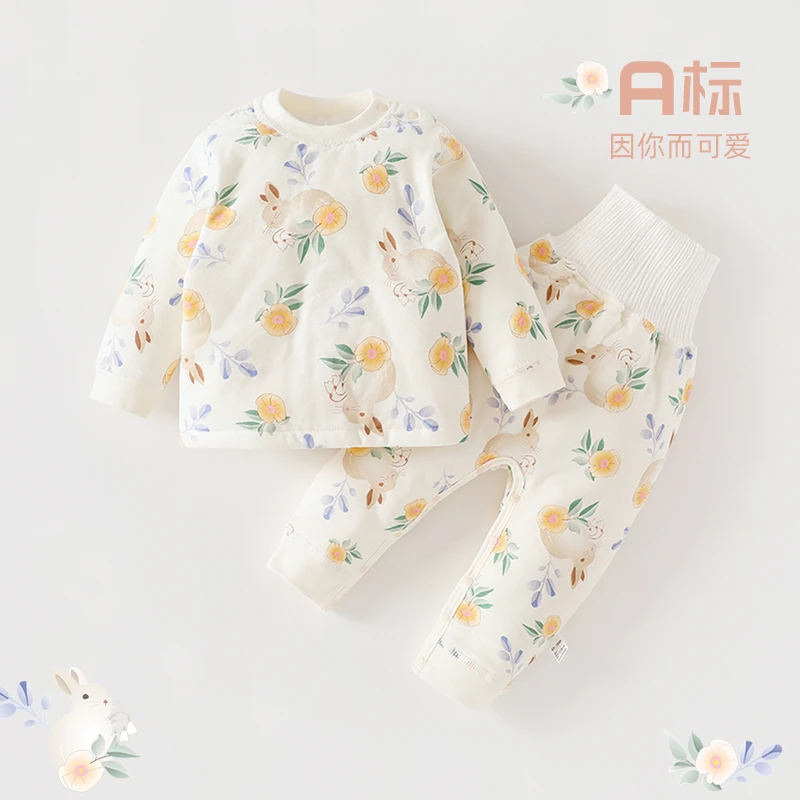 快乐宝贝薄棉系列肩扣套装2