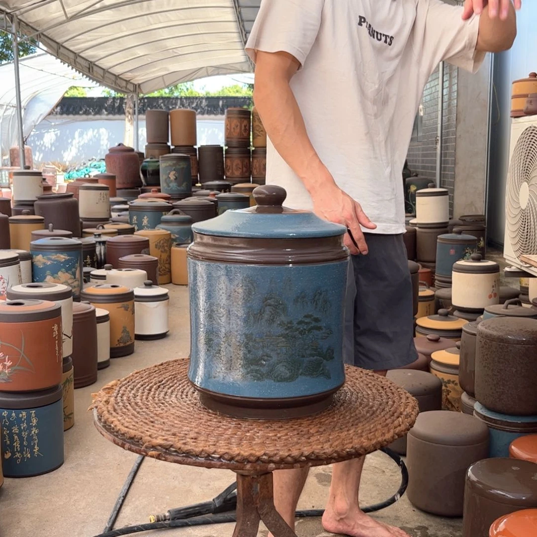 紫砂茶叶罐8 饼茶叶罐