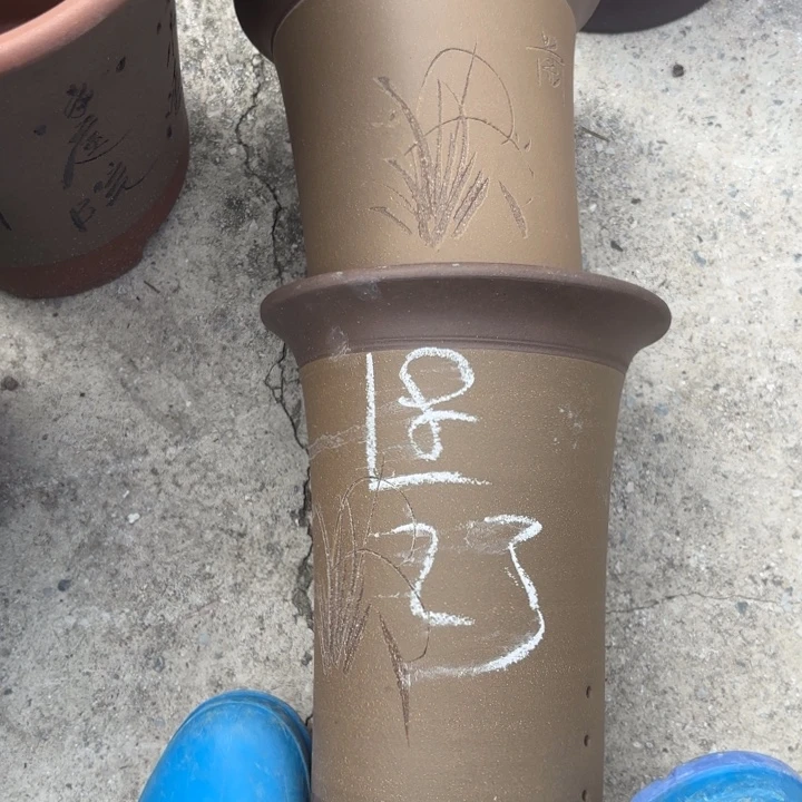 紫砂花盆紫砂的花