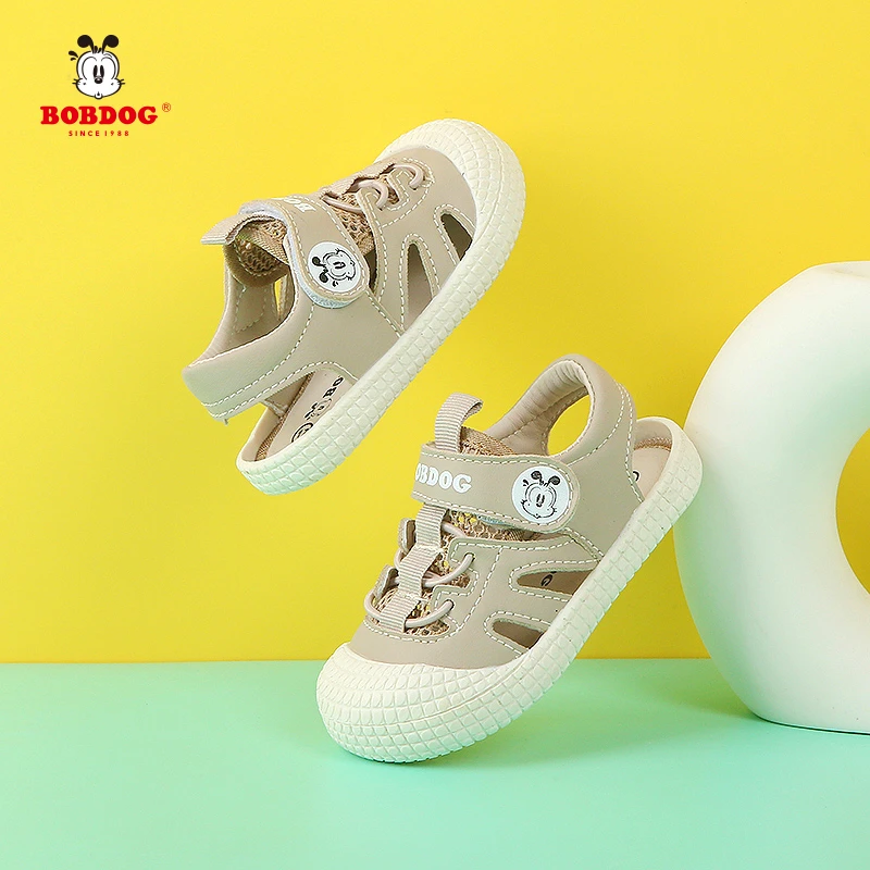 巴布豆网面镂空【夏季凉鞋】儿童鞋宝宝鞋透气宝宝沙童鞋女童凉鞋