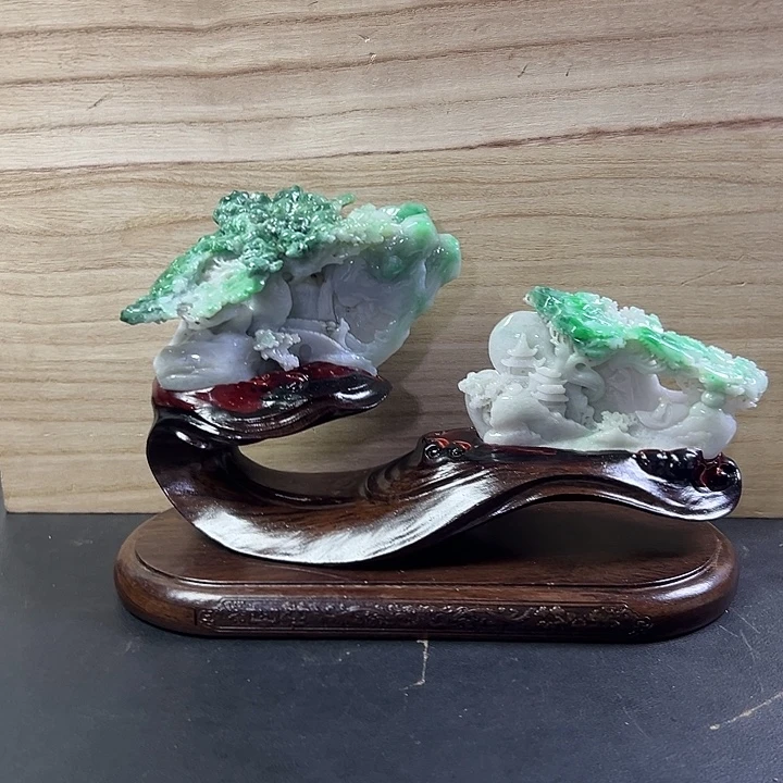 翡翠未镶嵌摆件翡翠