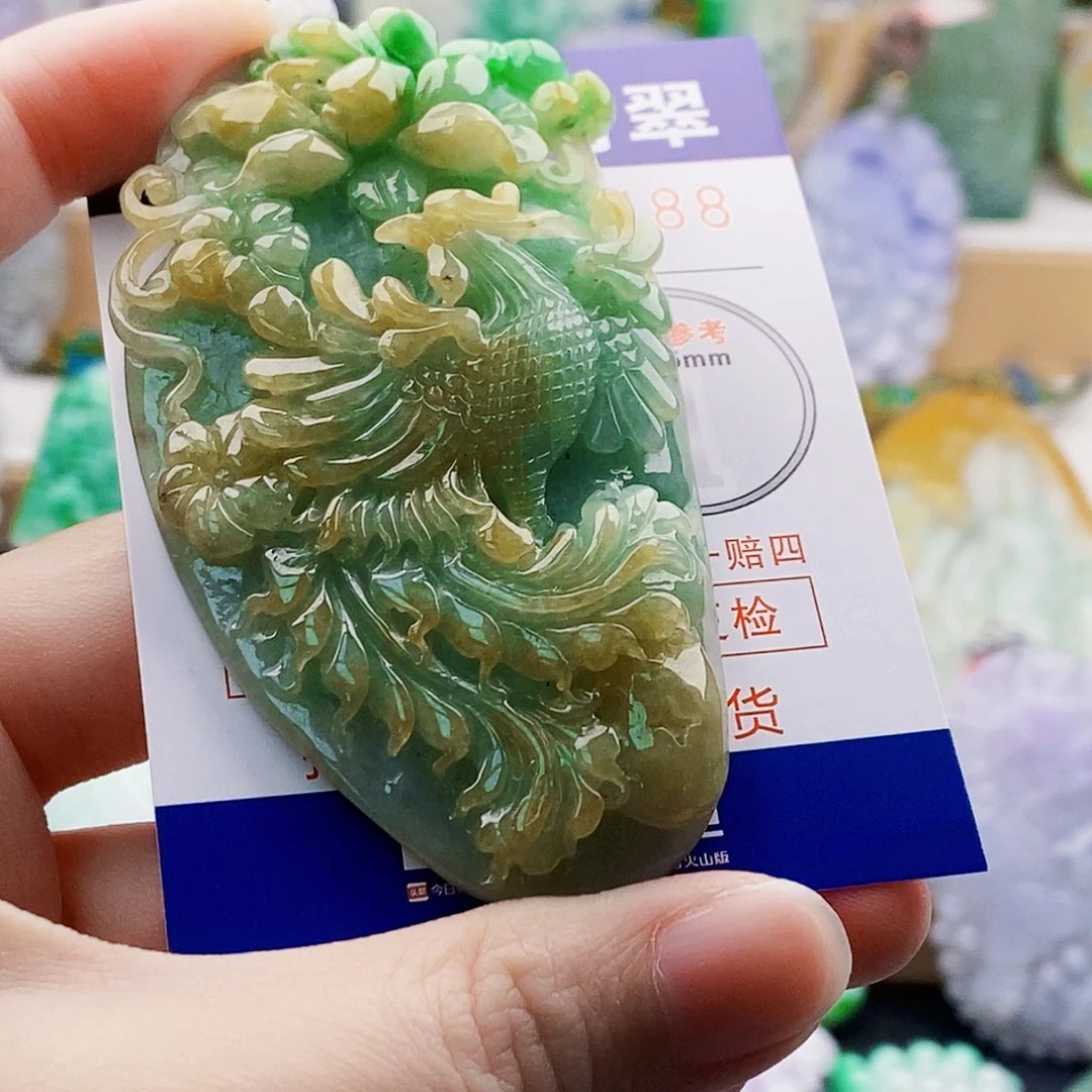 吊坠(不含链)未镶嵌翡翠淡*水