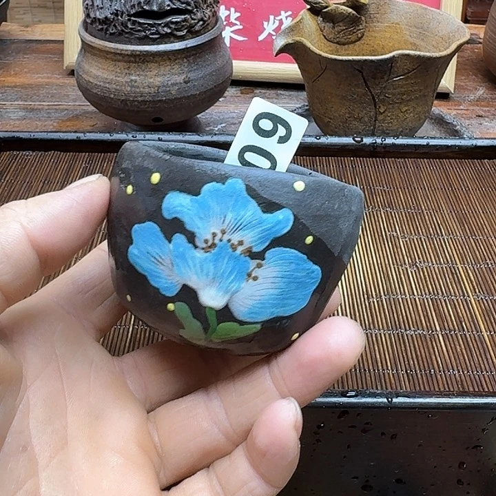 纯手工制作粗陶茶具