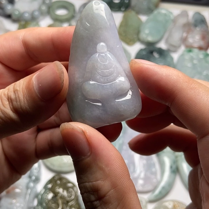 翡翠未镶嵌颈饰悟道63