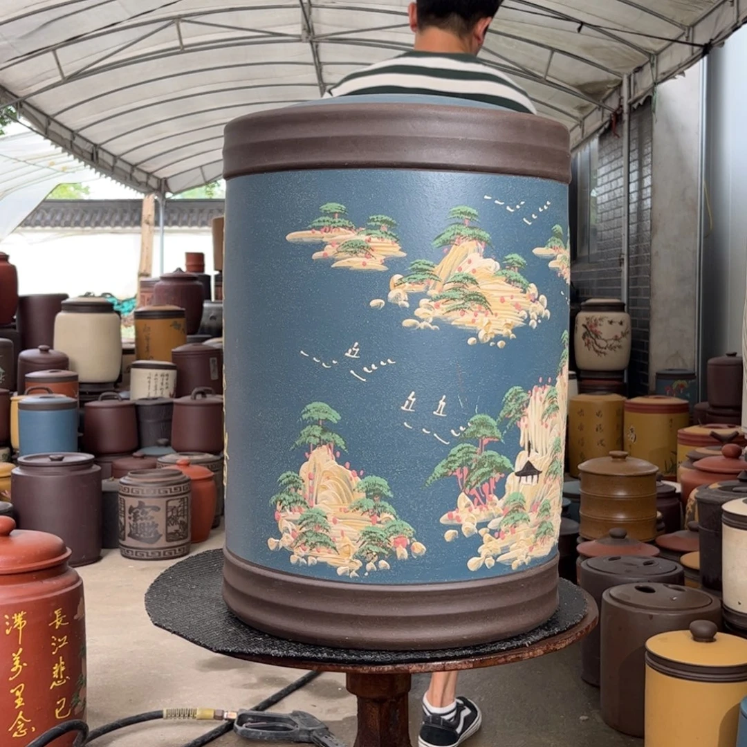 茶叶罐紫砂36 饼茶叶罐