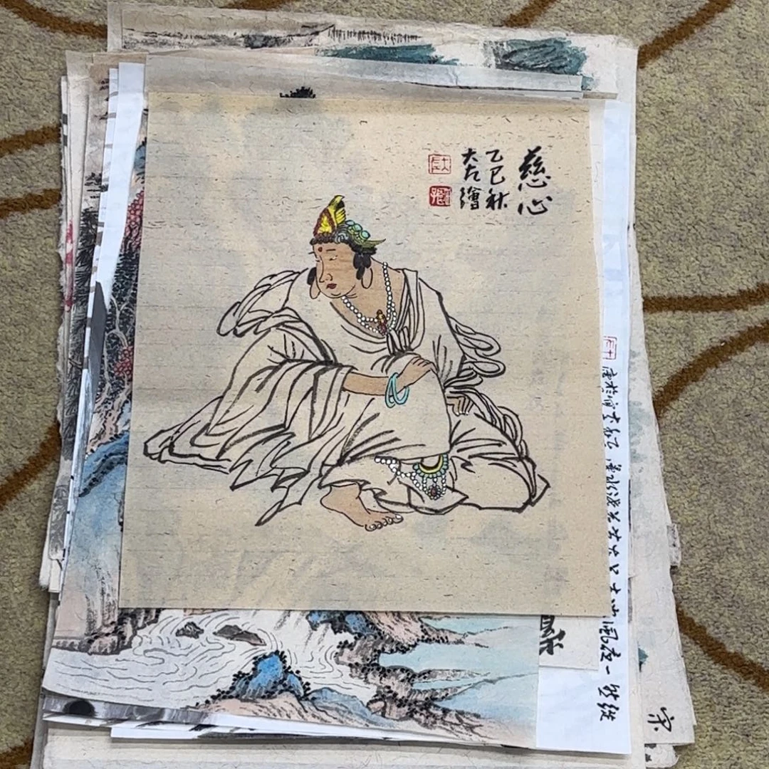国画大左老师作品刘