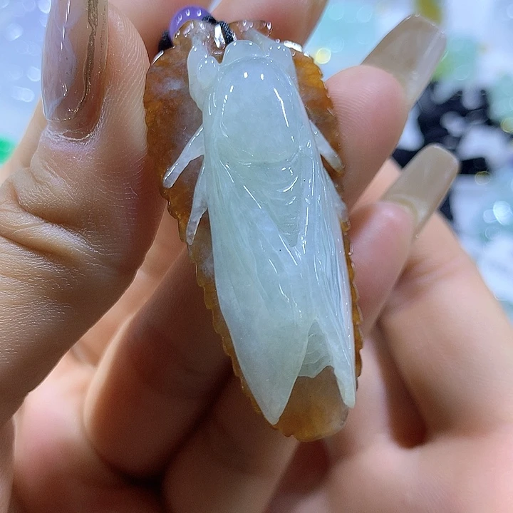 翡翠颈饰未镶嵌天然翡翠A货吊坠