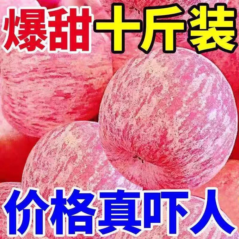 陕西洛川红富士苹果当季新鲜脆甜多汁应季水果