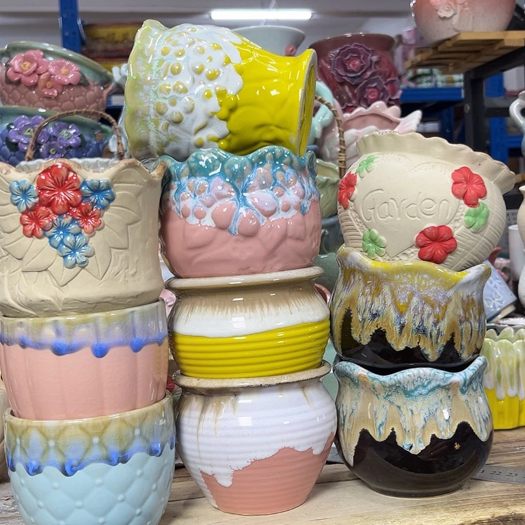 陶瓷陶瓷花盆特价上新口8-10厘米