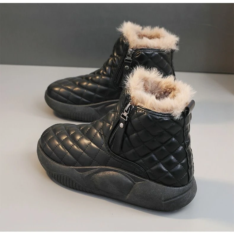雪地靴女2025新款冬季女鞋百搭运动防滑棉鞋加绒加厚洋气保暖鞋子