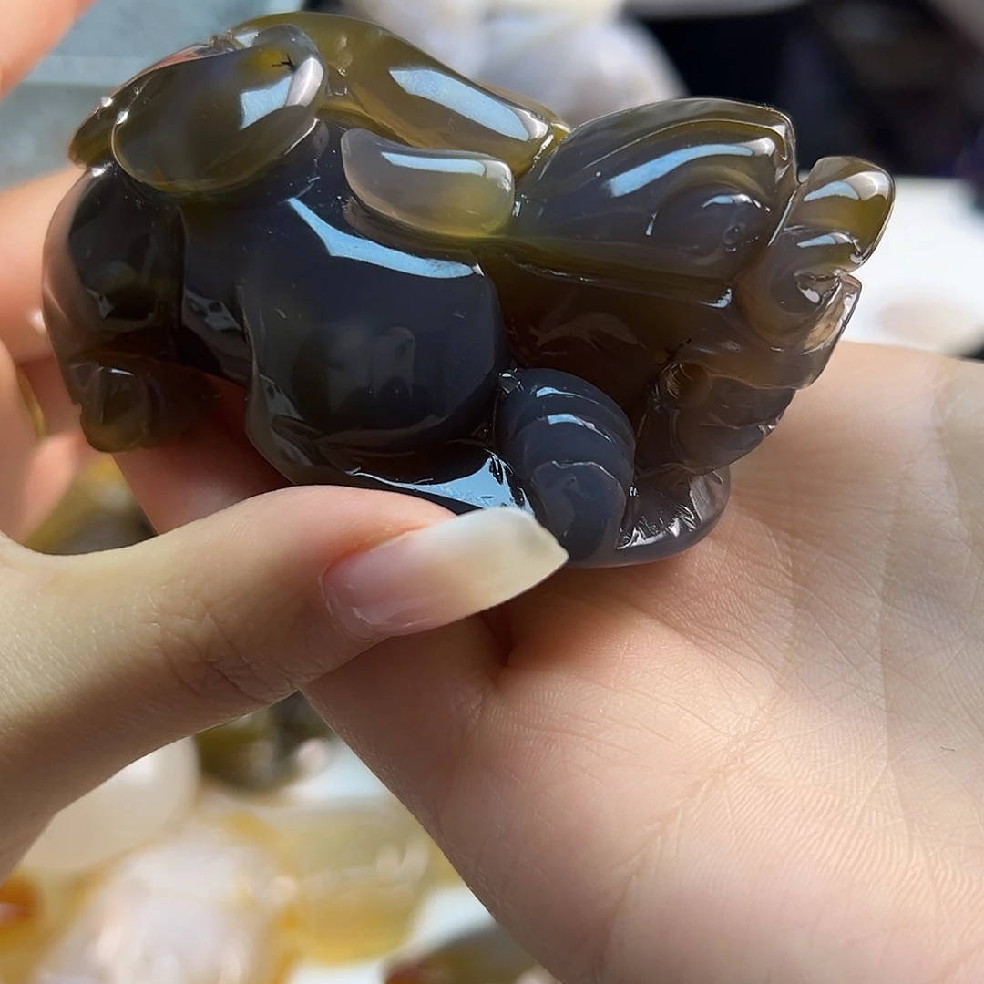 玛瑙/玉髓未镶嵌吊坠(不含链)