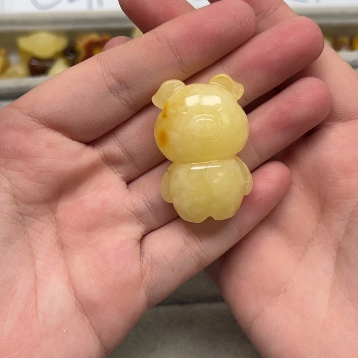 裸石琥珀未镶嵌天然蜜蜡配件