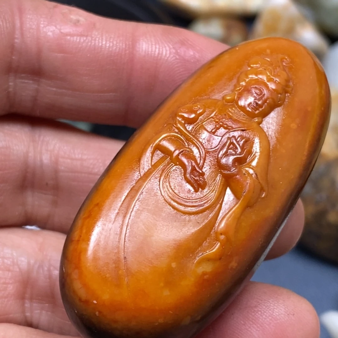 和田玉挂件未镶嵌平*哥