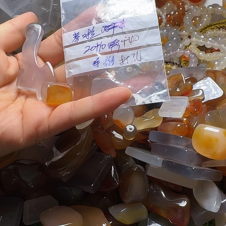 考***觉玛瑙/玉髓未镶嵌颈饰1904