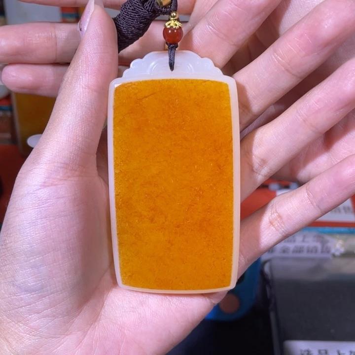 和田玉未镶嵌挂件亚****记