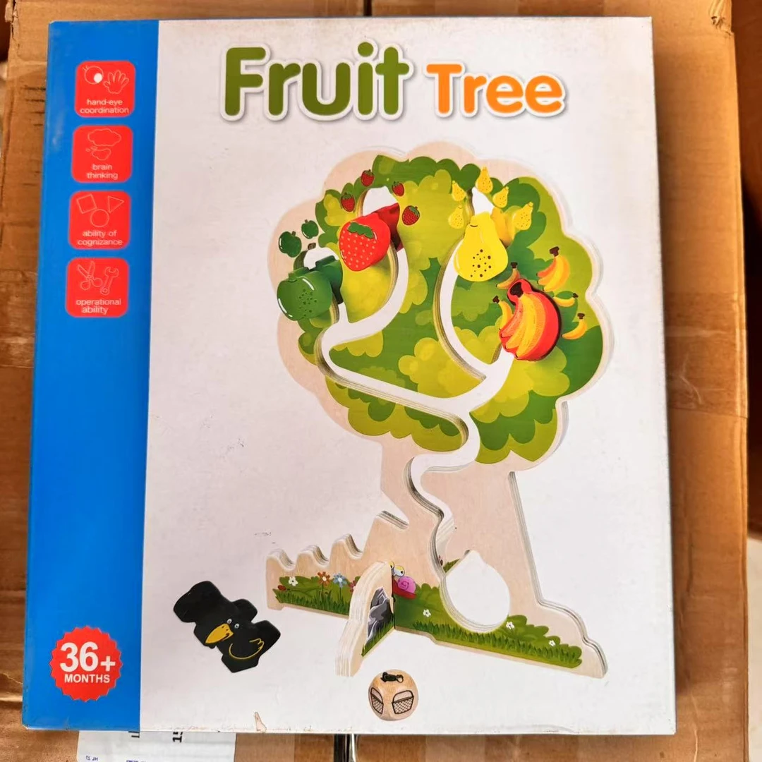 蒙氏教具水果树玩具