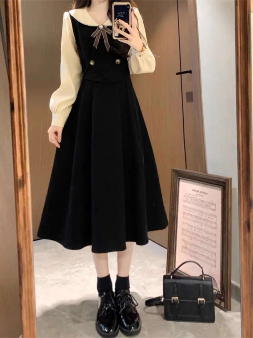 【表妹严选】E471-480秋冬精致仙女连衣裙百搭时尚气质