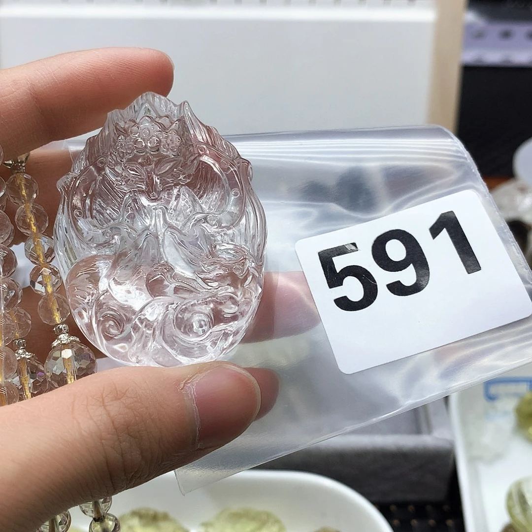 水晶颈饰未镶嵌吊坠