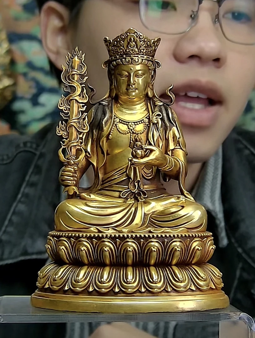 虚空藏铜像造像收藏造像