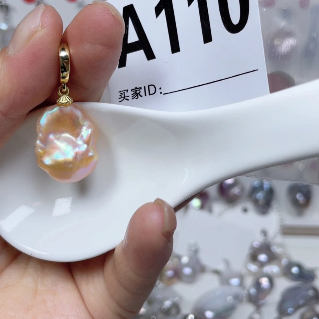 淡水珍珠巴洛克银S925镶嵌