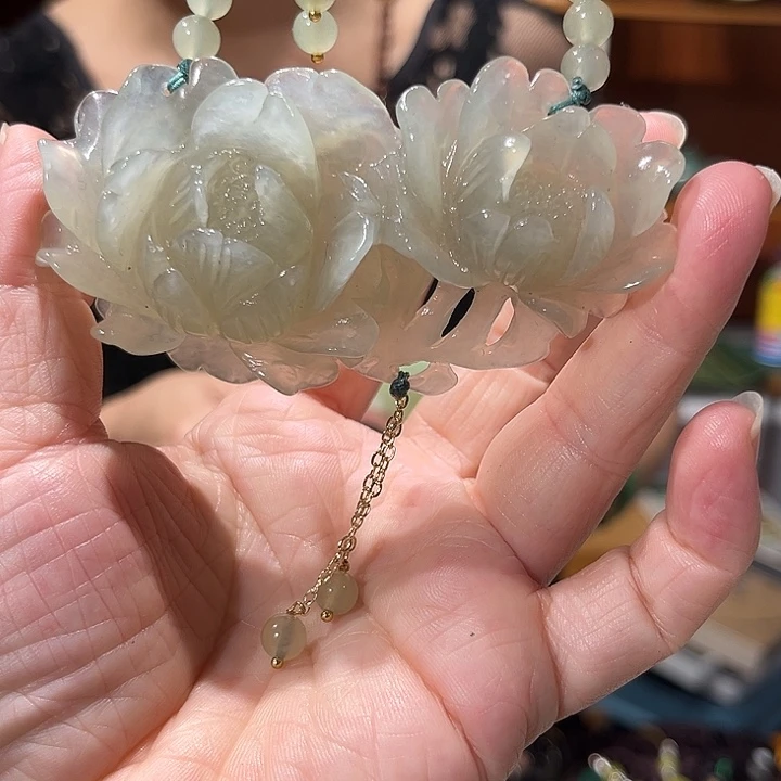 未镶嵌岫玉毛衣链