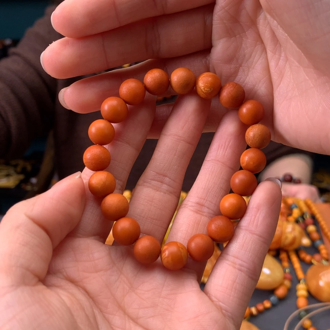蜜蜡未镶嵌手串天然
