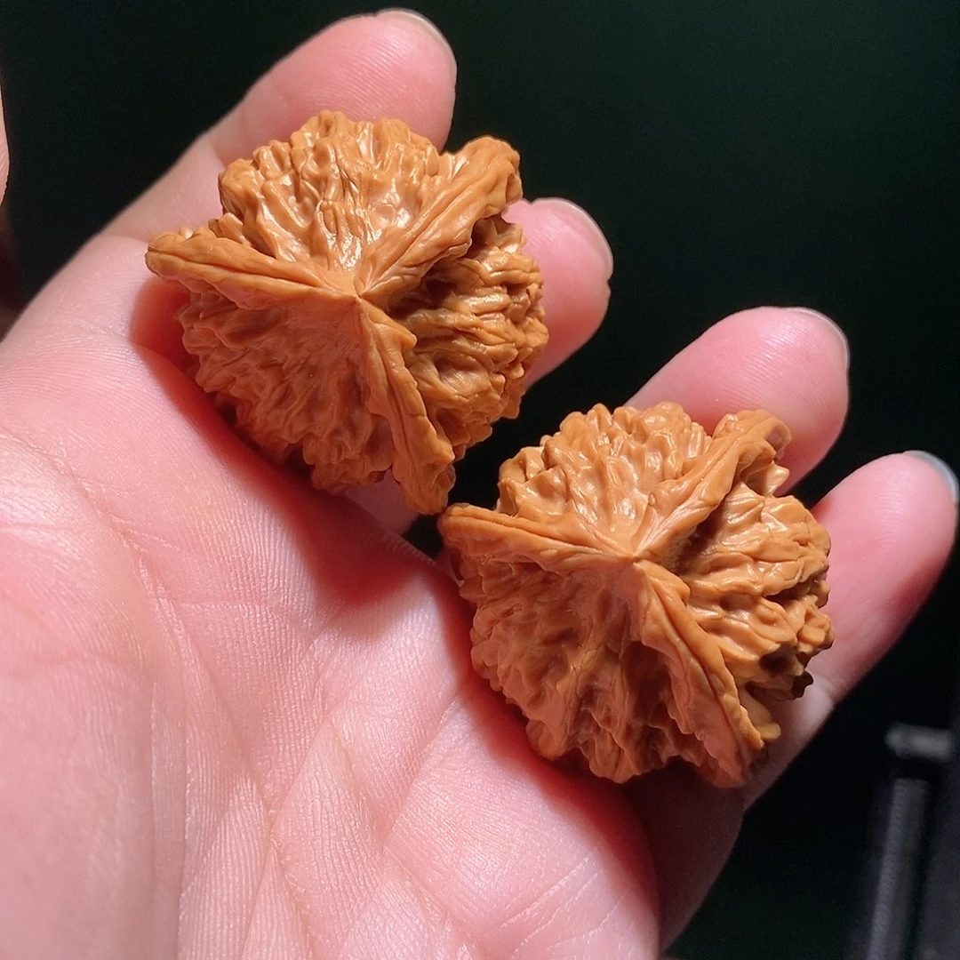 文玩核桃把件39秦闷三棱全品