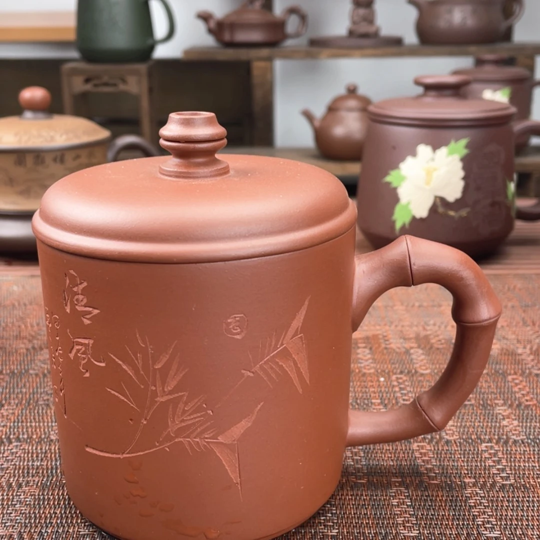 【闪购商品】紫砂茶杯宜兴原矿紫砂盖杯微瑕