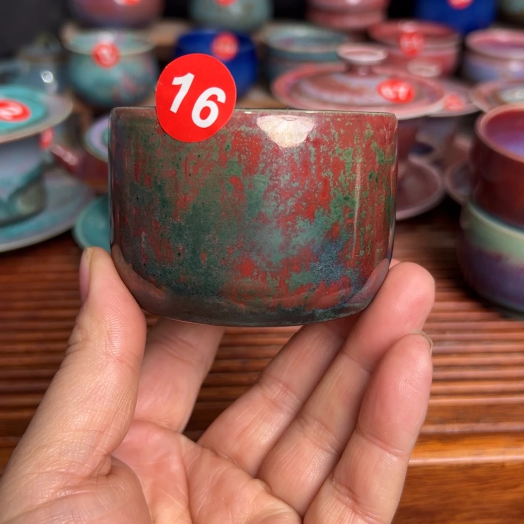 手工制作钧窑茶器