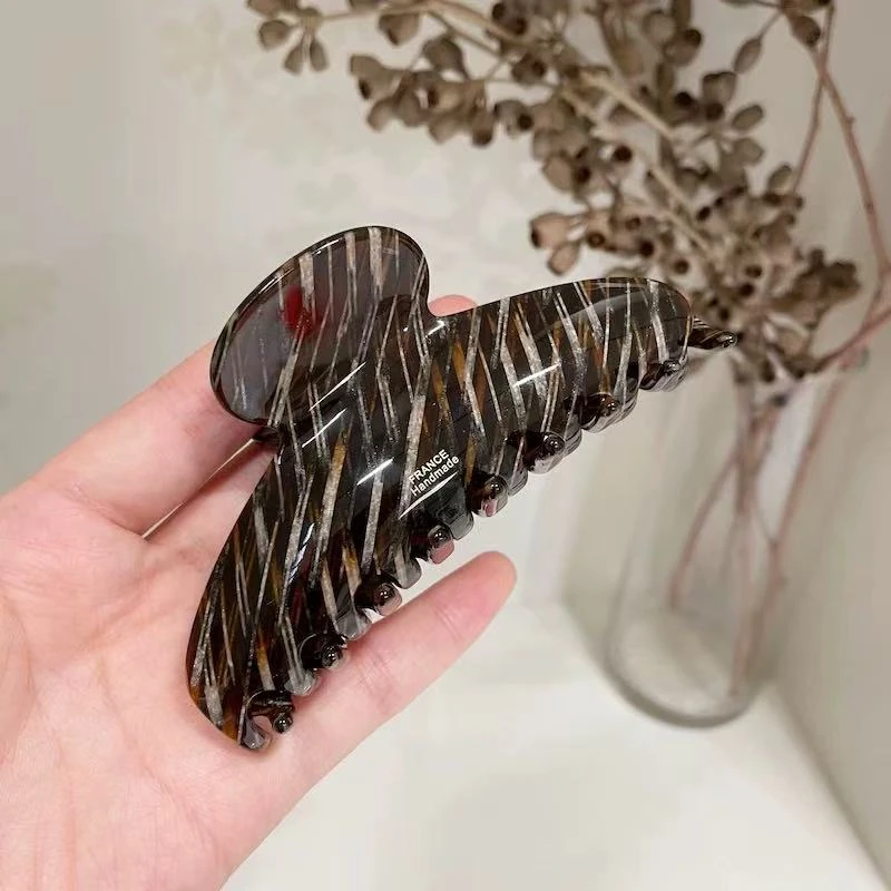 790-790-进口醋酸新款气质小众复古鲨鱼夹