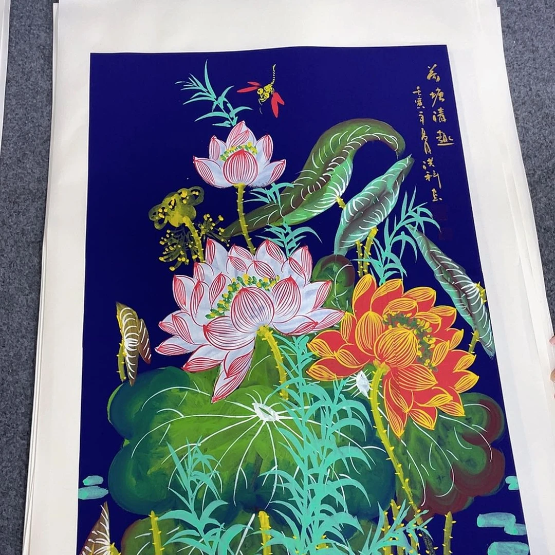 国画作品小姐姐放漏…