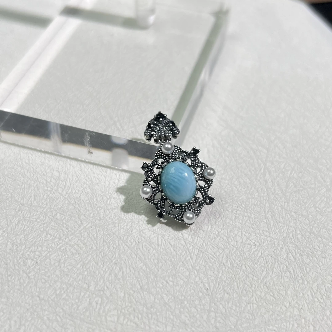 古典款海纹石吊坠s925  KT24112108