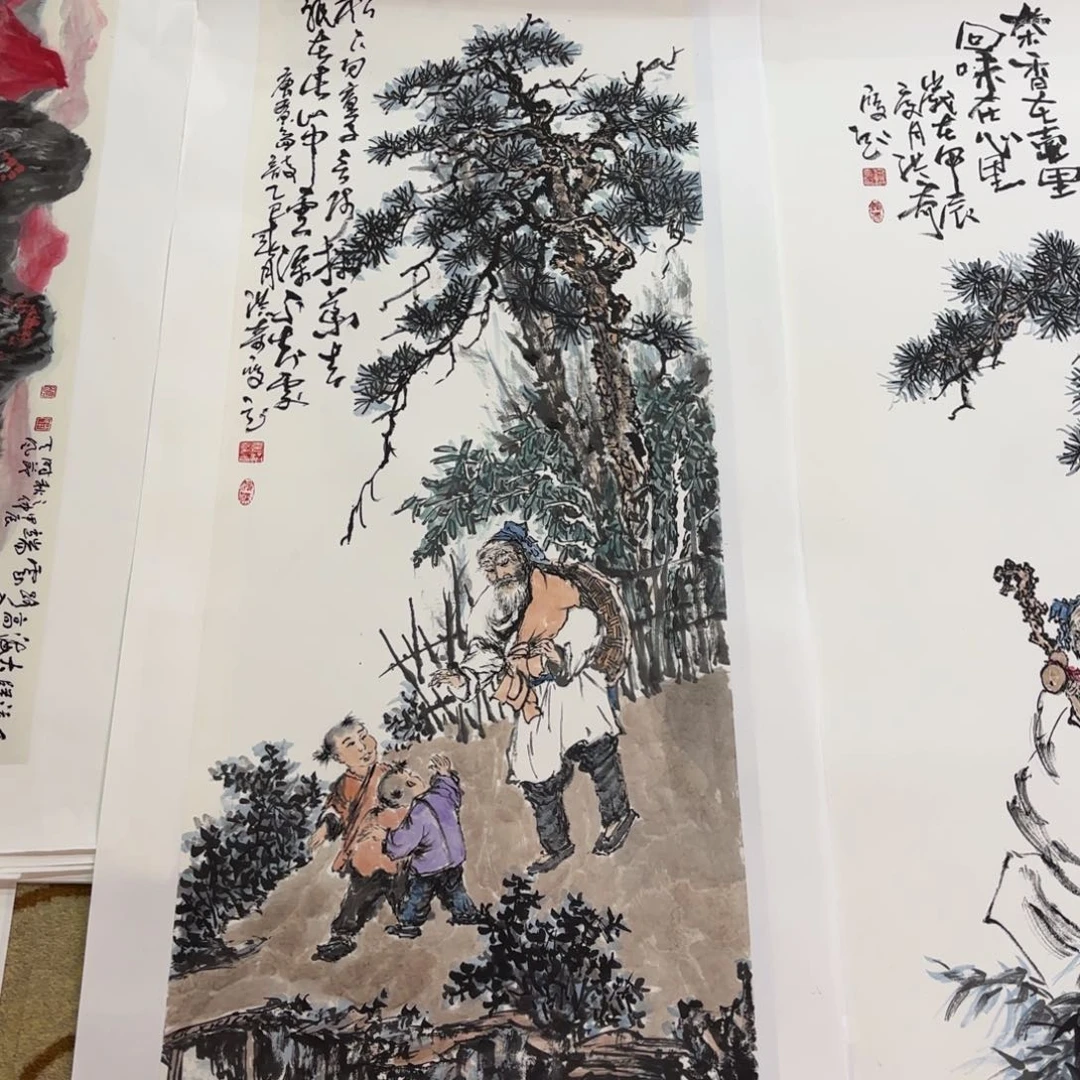 国画久***奏玄洪奇138。50。李欣主播