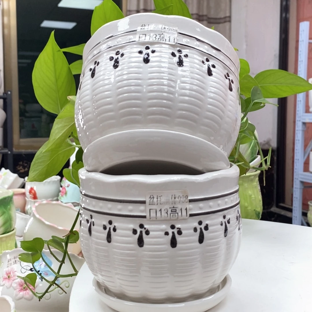 @夏西陶瓷花盆@@5988