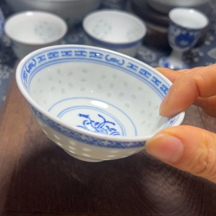 陶玩玉兰花小茶碗，小茶碗