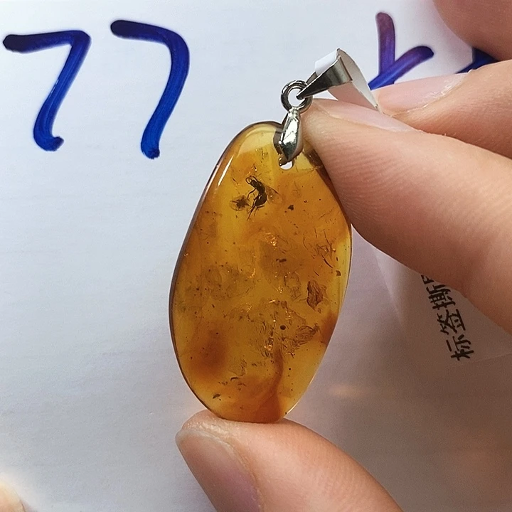 未镶嵌颈饰琥珀琥珀虫珀福利