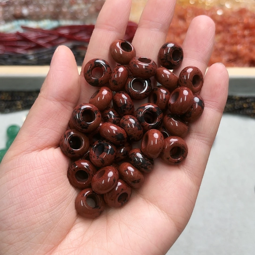 玛瑙/玉髓未镶嵌珠宝半成品卡14金天鹅面包圈4颗