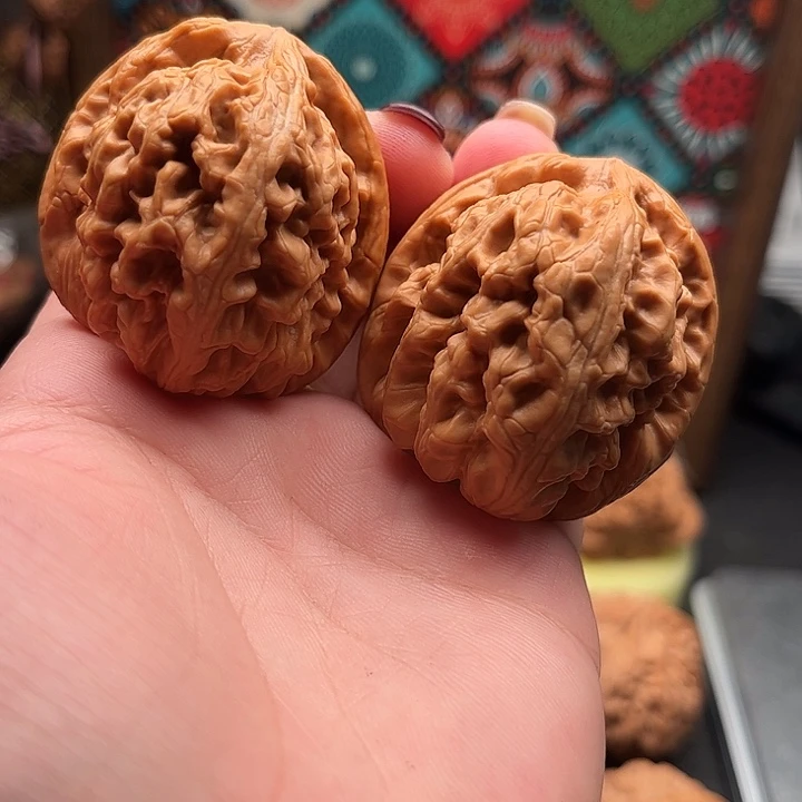 吊坠文玩核桃红锦鲤40