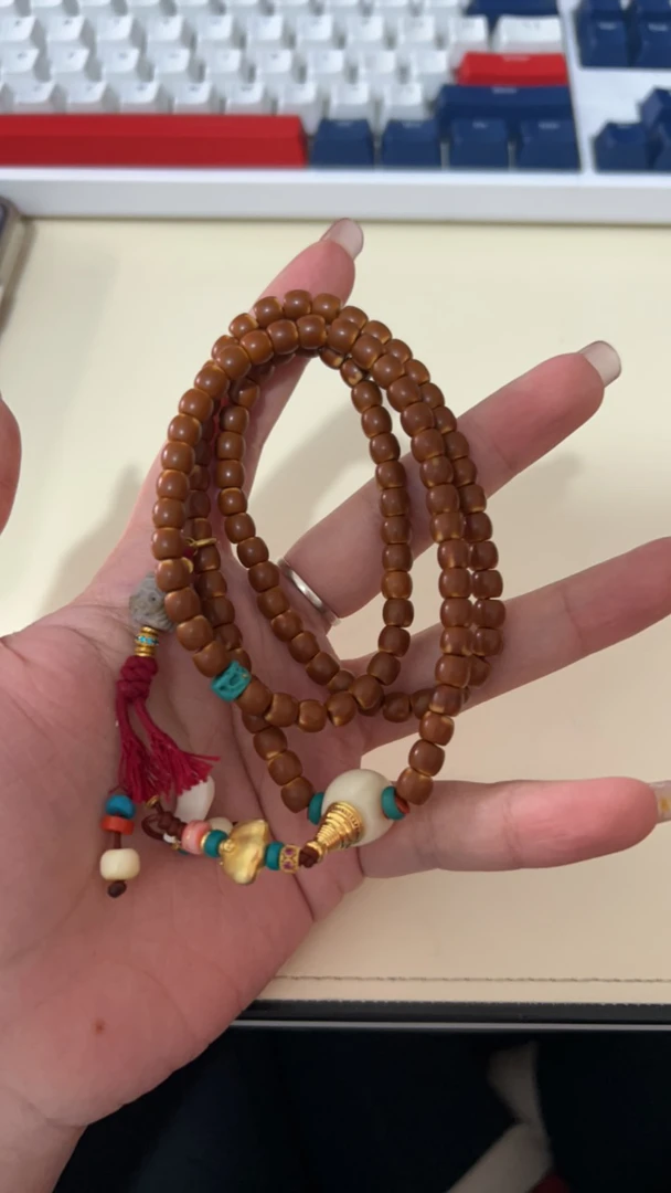 橄榄核108文玩手串