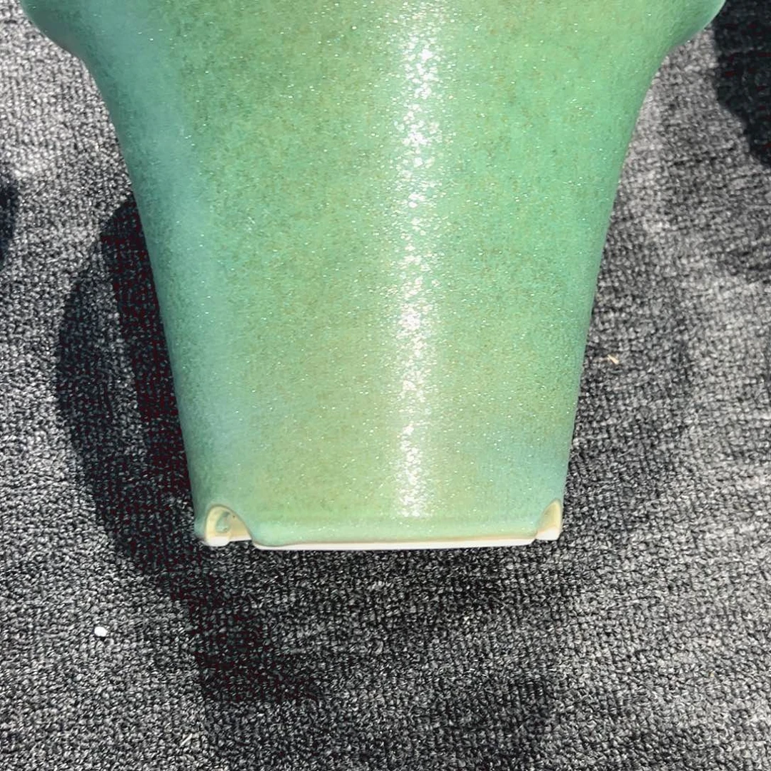 人***观花器绿釉雅光陶瓷花器