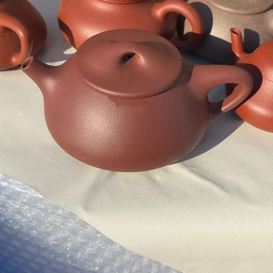 茶壶紫砂紫泥景舟240cc微瑕