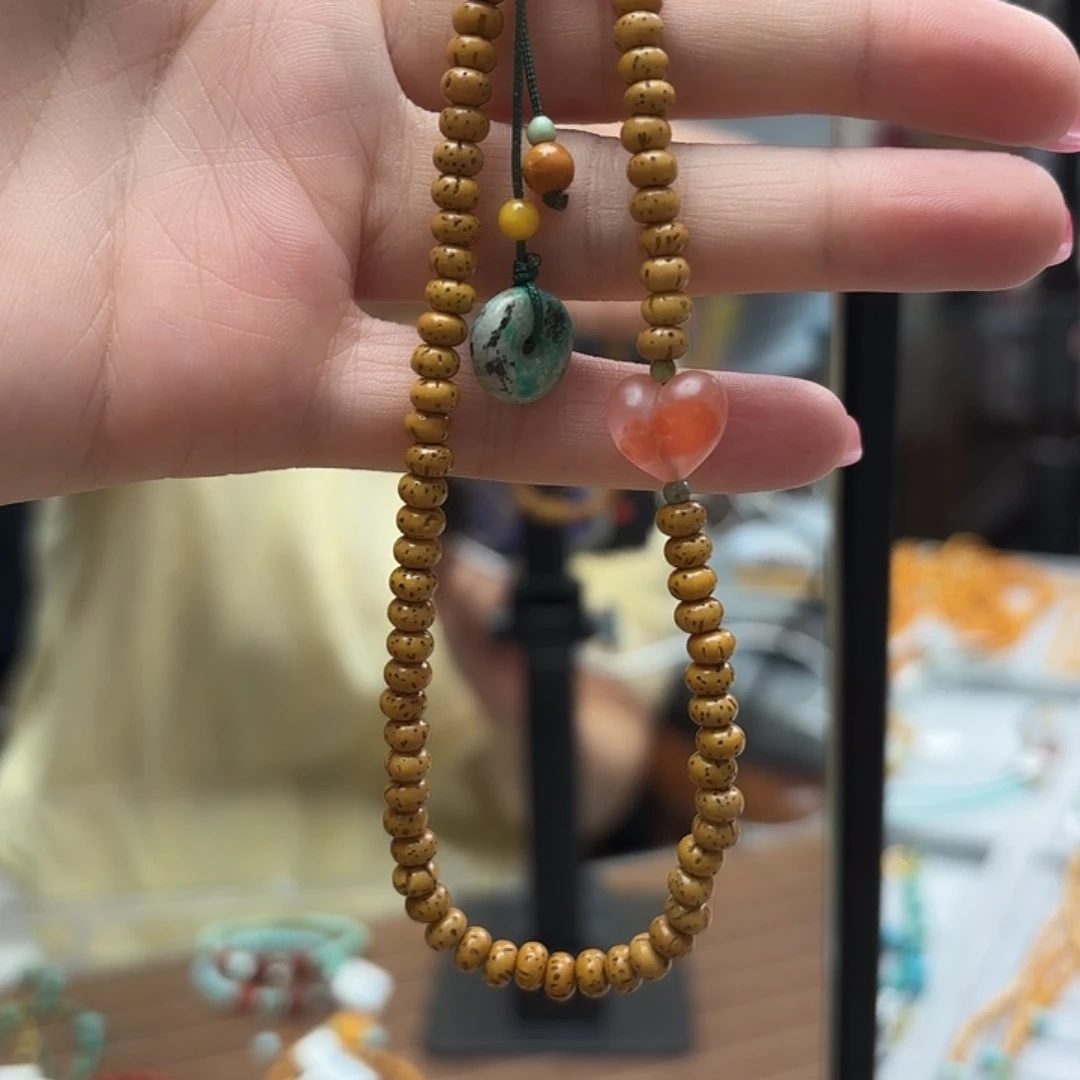 琥珀未镶嵌手链手机挂