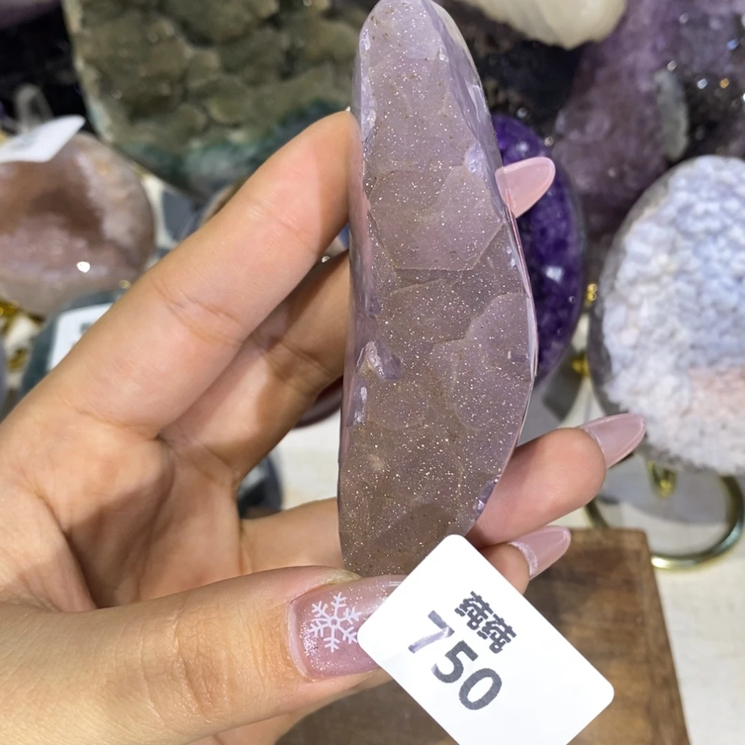 未镶嵌大型摆件（非配饰）紫晶全抛软糖